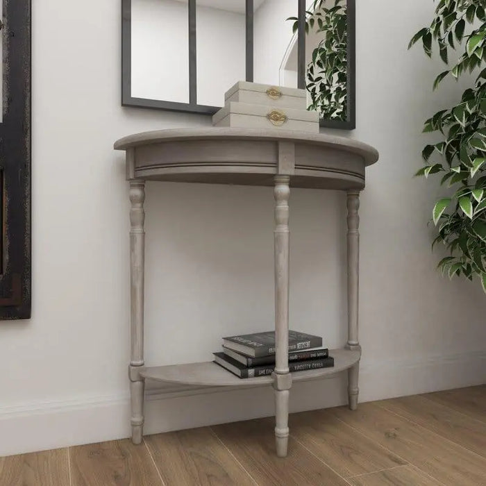 Half Moon shape Wooden Console Table - Ouch Cart
