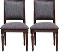 Handicrafts Sheesham Wood Dining Chair/Arm Easy Comfort Chestnut Warm Cushioned Chair Set of 2 PCs - Ouch Cart