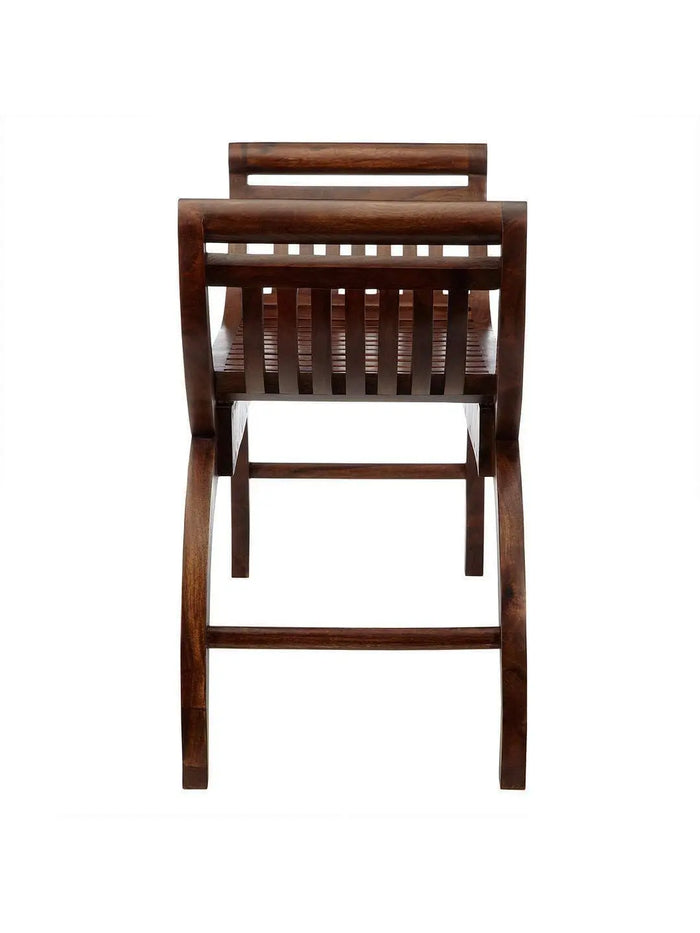 Handicrafts Sheesham Wood Rest Chair/Lounge/Backless Couch - Ouch Cart