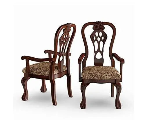 Handicrafts Wooden Hand Carved Royal Look Chair (Teak Wood) - Ouch Cart