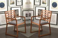 Handmade Modern Look Study to Comfort Arm Chair Set of 2 PCs Made in Pure Sheesham Wood - Ouch Cart