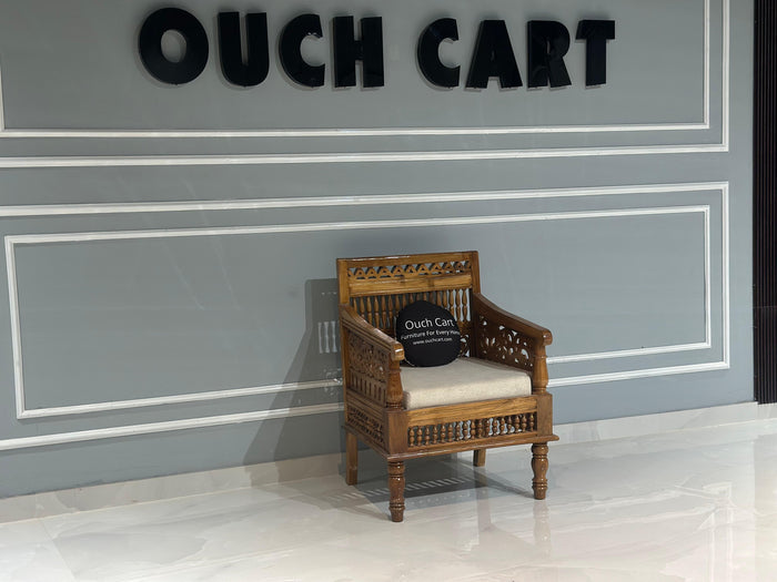 Handmade Pure Sheesham Wood Antique Seating Chair