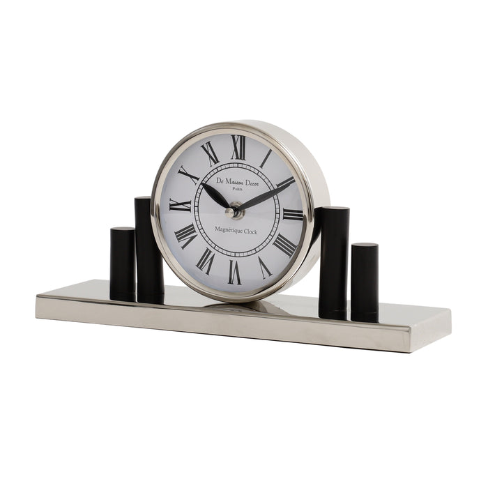 Harbor Hour clock in Silver M.M.I. OVERSEAS
