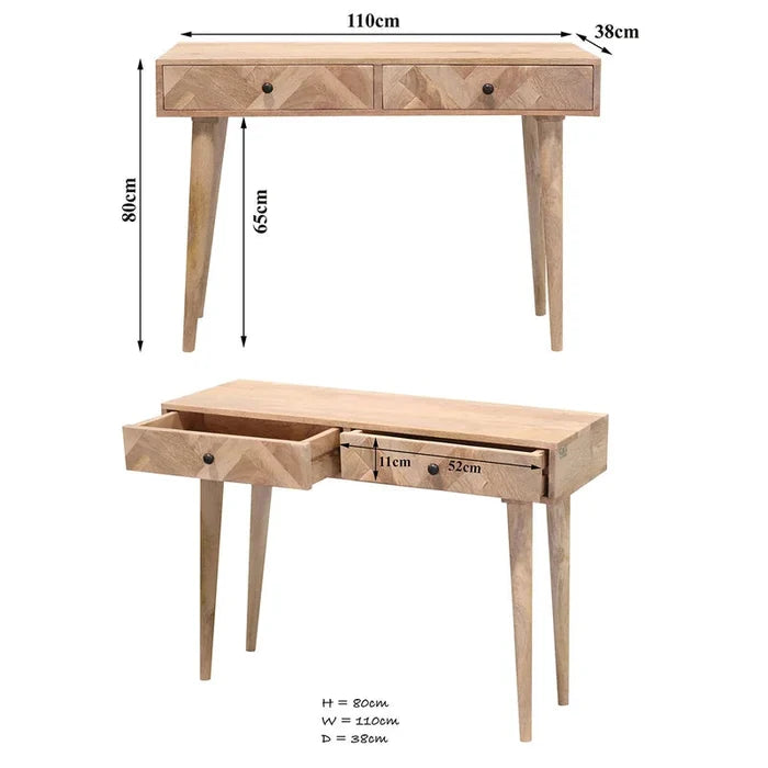 Harper Solid Wood Console Table Ouch Cart