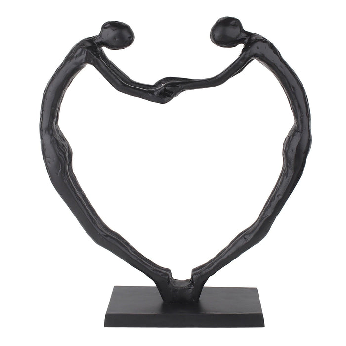 Heartfelt Harmony Sculpture in Black - Ouch Cart
