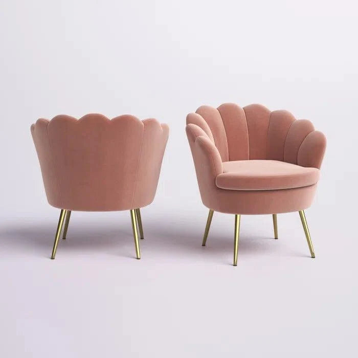 Hendrix Upholstered Barrel Chair (Set of 2) - Ouch Cart