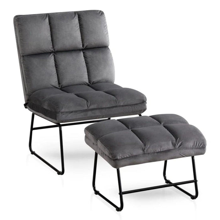hiltonia chair with ottoman - Ouch Cart