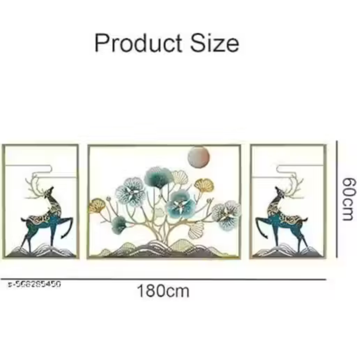 Home Decoration, Living room, drwaing room & Bedroom Floral Golden Frames, National Handicraft Town