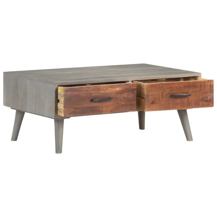 Hudson  Coffee Table with Storage Ouch Cart