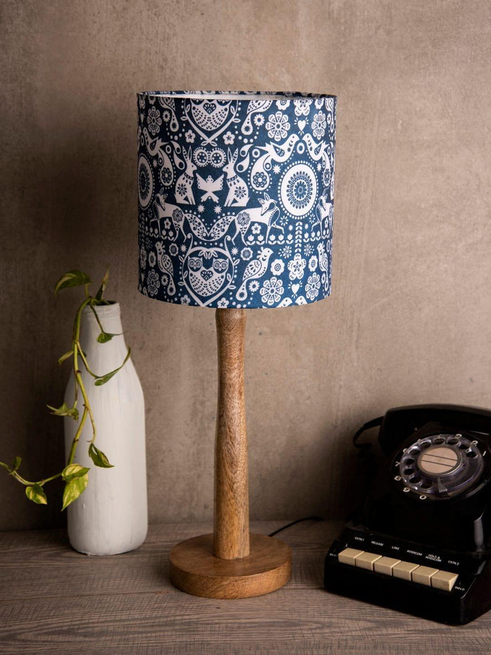 Indian Art Wooden Lamp - Ouch Cart