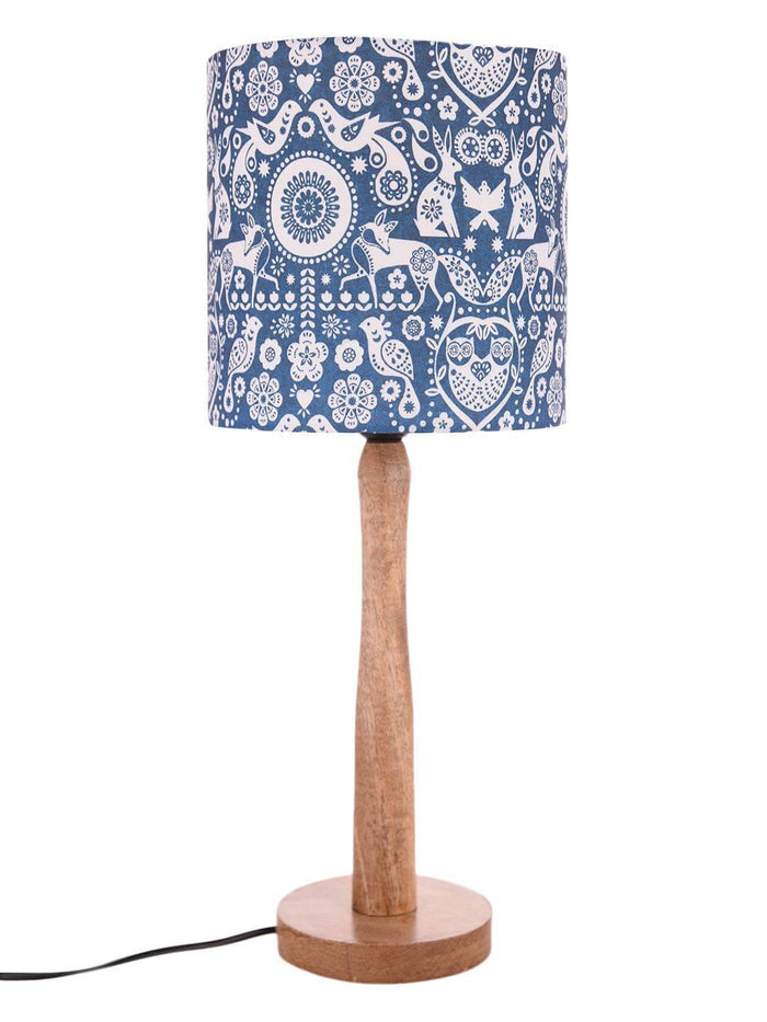 Indian Art Wooden Lamp - Ouch Cart