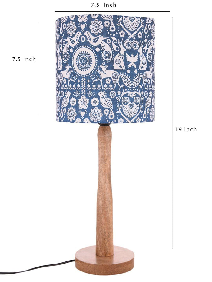 Indian Art Wooden Lamp - Ouch Cart