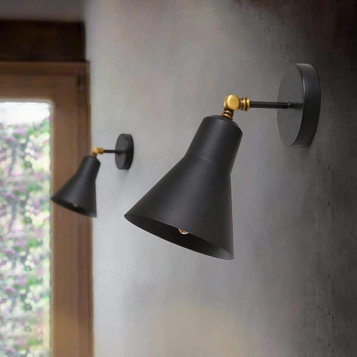 Industrial Black Metal Wall Light By SS Lightings - Ouch Cart