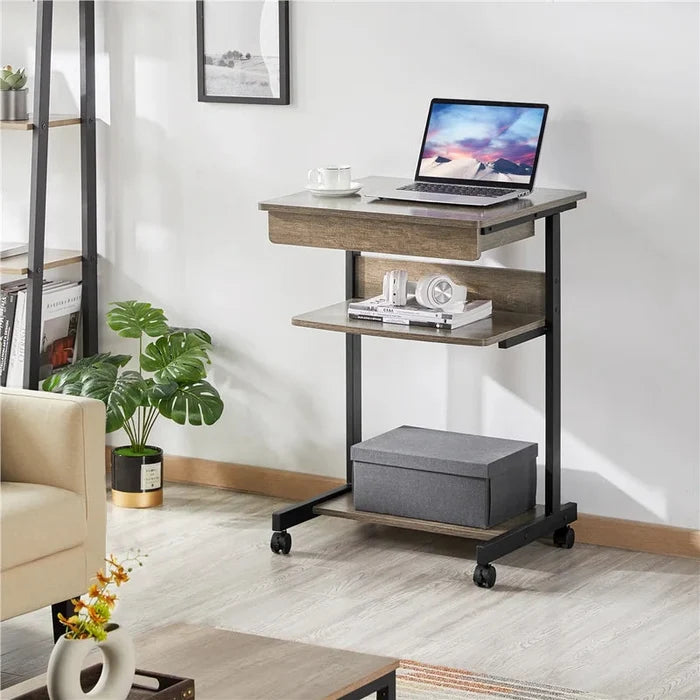 "Industrial Elegance: The Metal Base Writing Desk" ouch cart