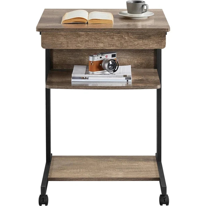 "Industrial Elegance: The Metal Base Writing Desk" ouch cart