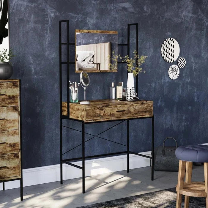 Ines Dressing Table with Mirror - Ouch Cart