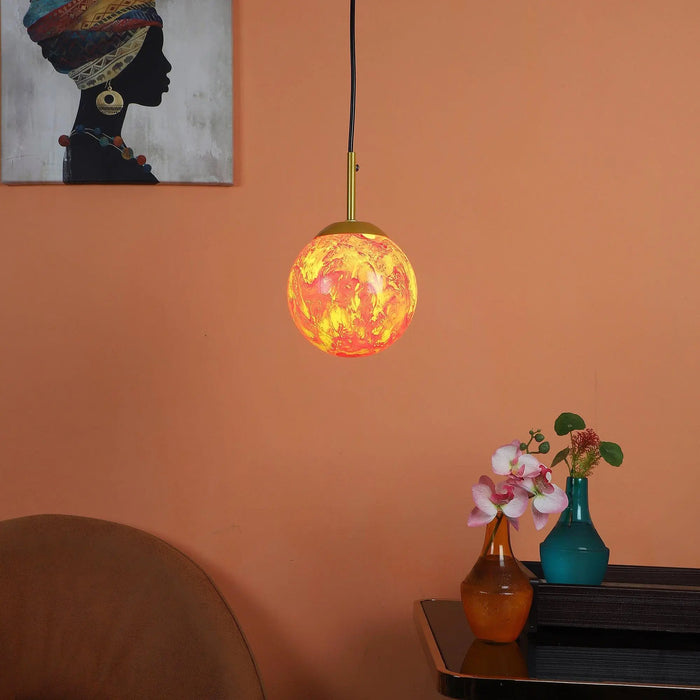 Iron Hanging Lights Gold Finish - Ouch Cart