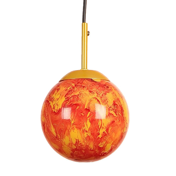 Iron Hanging Lights Gold Finish - Ouch Cart