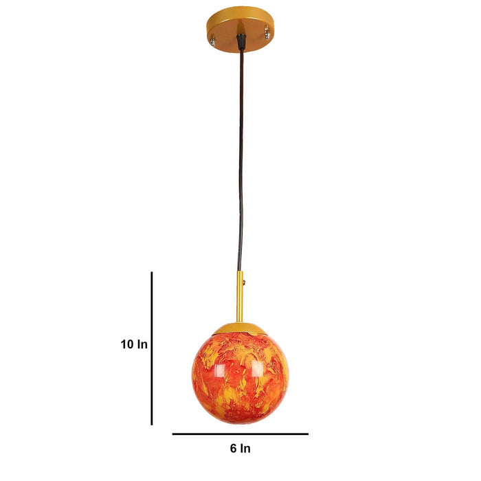 Iron Hanging Lights Gold Finish - Ouch Cart