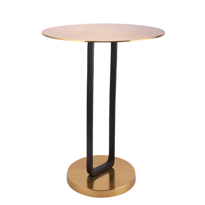 Irwin's Rectange Table by Décor de Maison in Gold top & base with Black Body M.M.I. OVERSEAS
