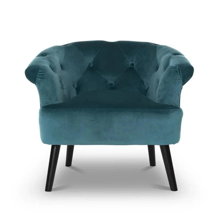 Isaacs Upholstered Chesterfield Chair - Ouch Cart