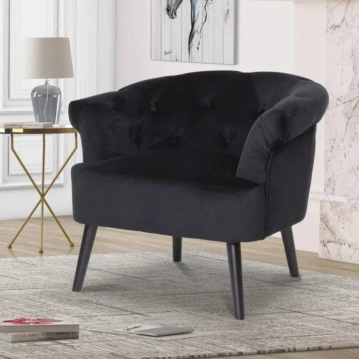 Isaacs Upholstered Chesterfield Chair - Ouch Cart | Armchair