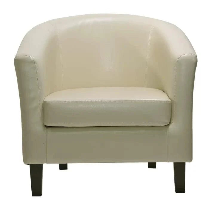 Isadora Vegan Leather Barrel Chair - Ouch Cart | Tub chair