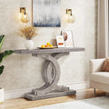 Ivan Solid Wood Top Console Table Ouch Cart