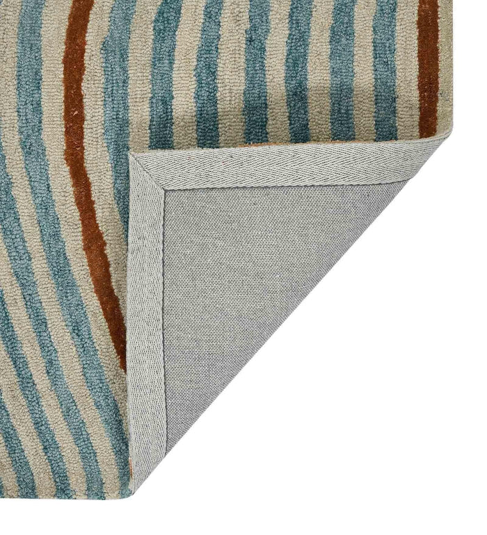 IVORY Wool & Viscose Canyan 4x6 Feet Hand-Tufted Carpet - Rug - Ouch Cart
