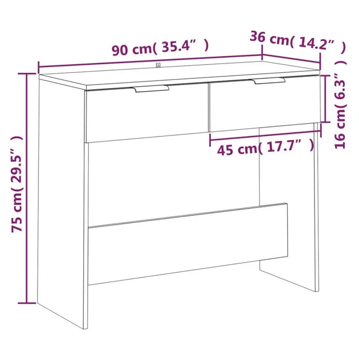 Jake Contemporary Console Table Ouch Cart