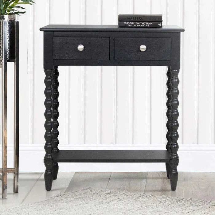 James Console Table For Living Room Furniture, 2 Drawers Wooden Slim Entry Hallway Table Ouch Cart