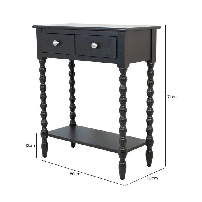 James Console Table For Living Room Furniture, 2 Drawers Wooden Slim Entry Hallway Table Ouch Cart