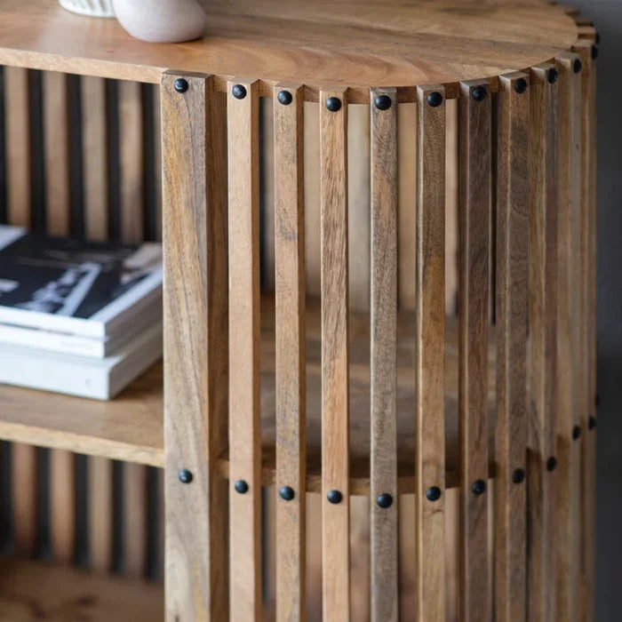 Janice Solid Wood Top Console Table Ouch Cart