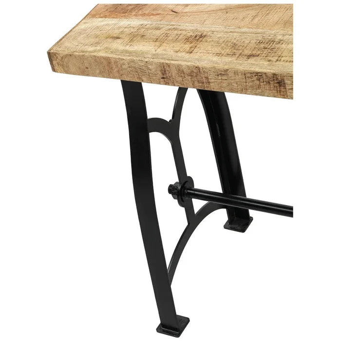 Jasiel Solid Wood Top Console Table Ouch Cart