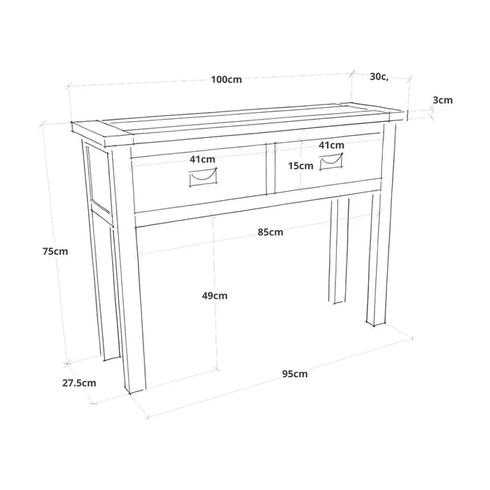 Javiera Console Table Ouch Cart