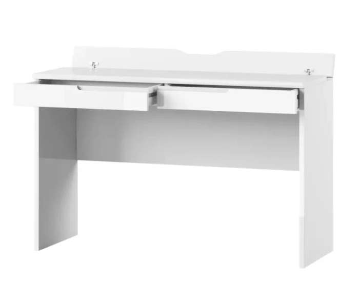 JIFULI Vanity Desk Makeup Vanity Dressing Table with 2 Drawers, Large Vanity Table Set for Bedroom (White) - Ouch Cart