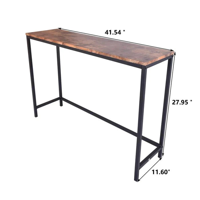 Jocelyn  Solid Wood Top Console Table Ouch Cart