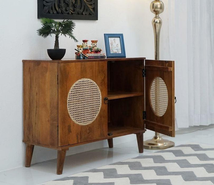 Josif 2 Door Cabinets and Sideboard (Natural Finish) - Ouch Cart
