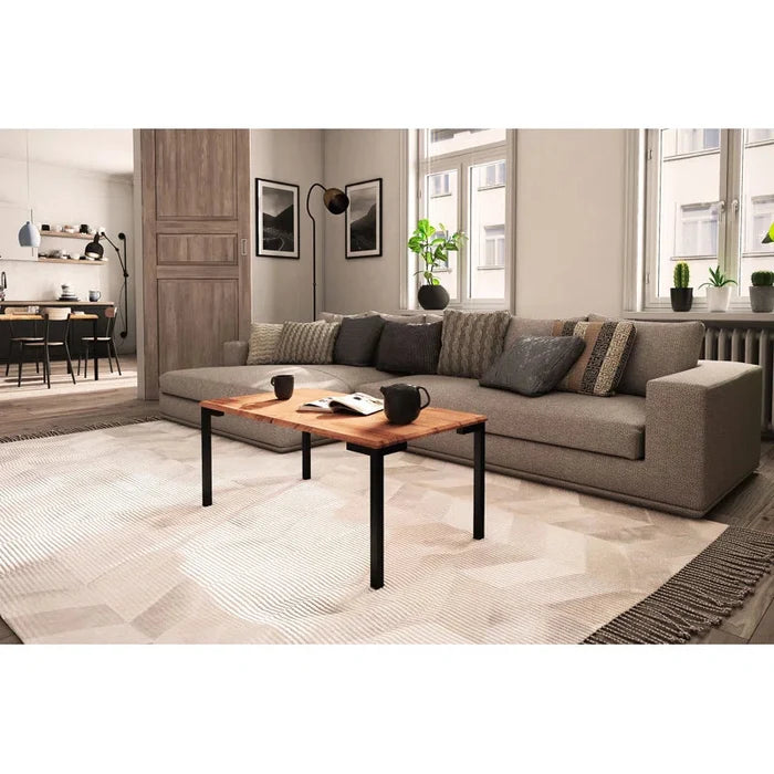 Journee Solid Wood Coffee Table Ouch Cart