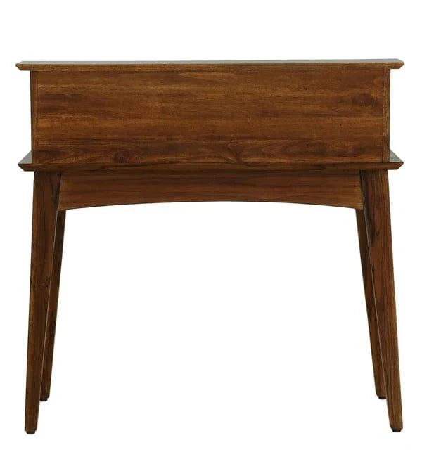 Julian Teak Wood Study Table In Provincial Teak Finish - Ouch Cart