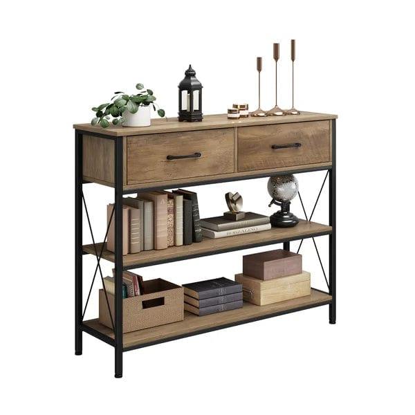 Kedarian Wooden And Metal Console Table - Ouch Cart