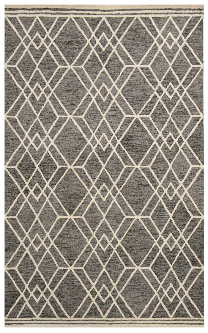 Khaki Wool Vista 5x8 Feet Hand-Tufted Carpet - Rug - Ouch Cart