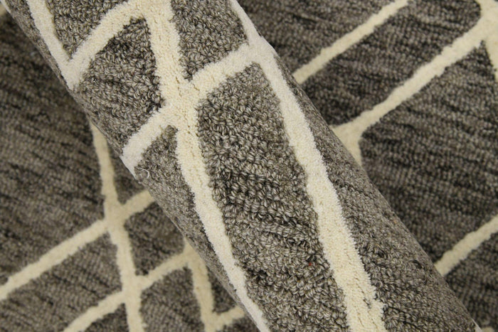 Khaki Wool Vista 5x8 Feet Hand-Tufted Carpet - Rug - Ouch Cart