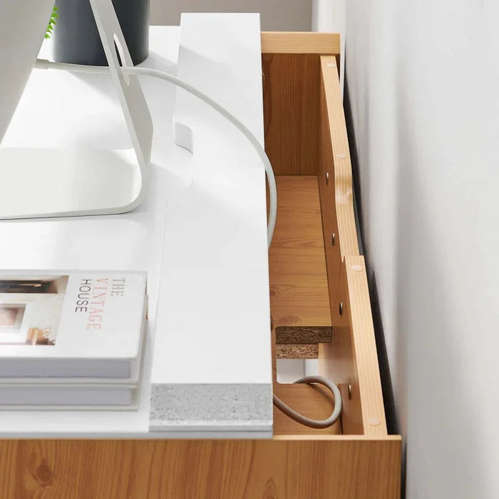 Kinetic Wall-Mount Office Desk ouch cart