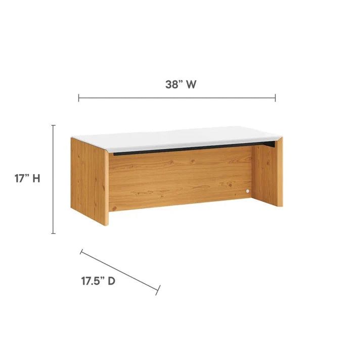 Kinetic Wall-Mount Office Desk ouch cart