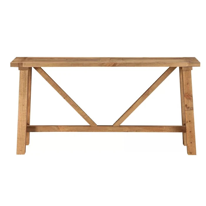 Koen Solid Wood Console Table Ouch Cart
