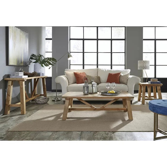 Koen Solid Wood Console Table Ouch Cart