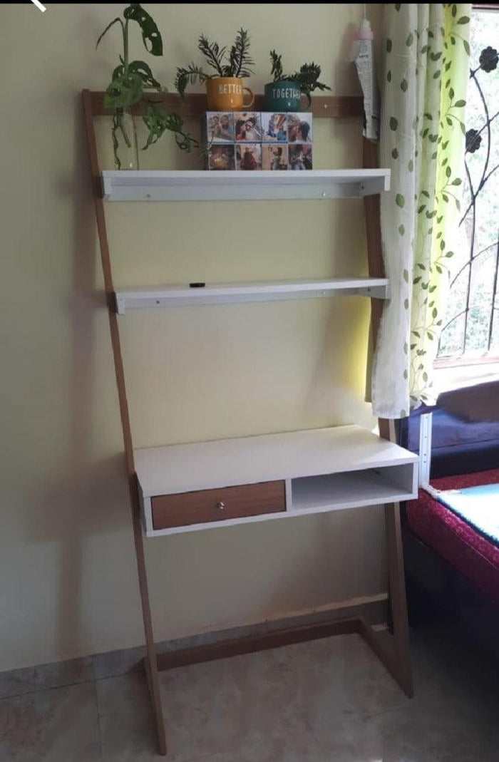 Ladder New White Work From Home Study Table By Miza - Ouch Cart