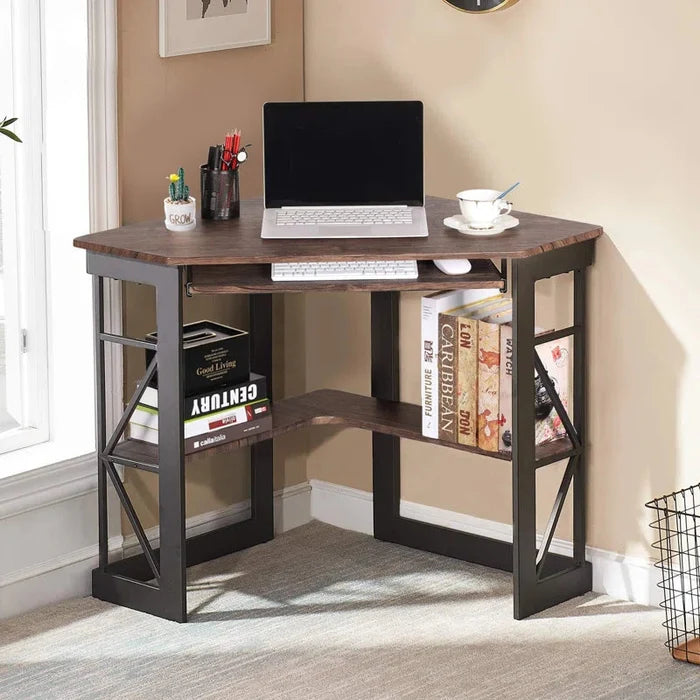 "Lambrecht Corner Desk: Stylish and Space-Efficient Design for Modern Workspaces" ouch cart
