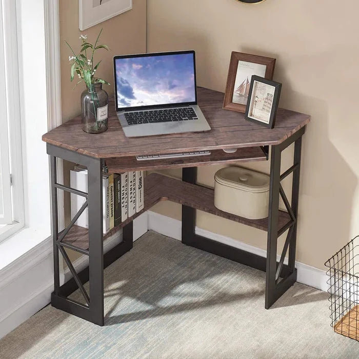 "Lambrecht Corner Desk: Stylish and Space-Efficient Design for Modern Workspaces" ouch cart